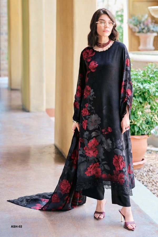 Varsha Fashion Ash Viscose Woven Ladies Suit ASH-02