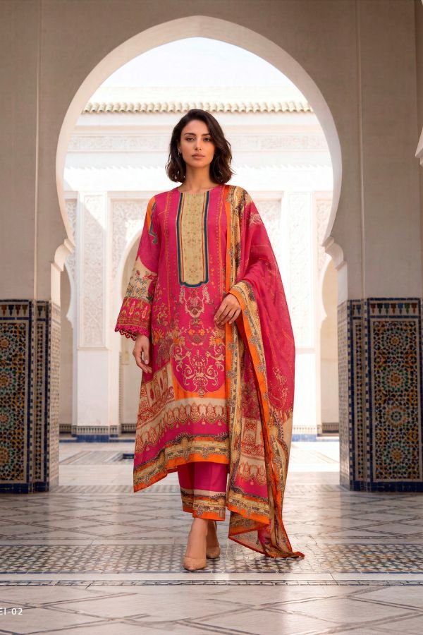 Varsha Fashion Elan E Ishq 3 Viscose Muslin Suit EI-02