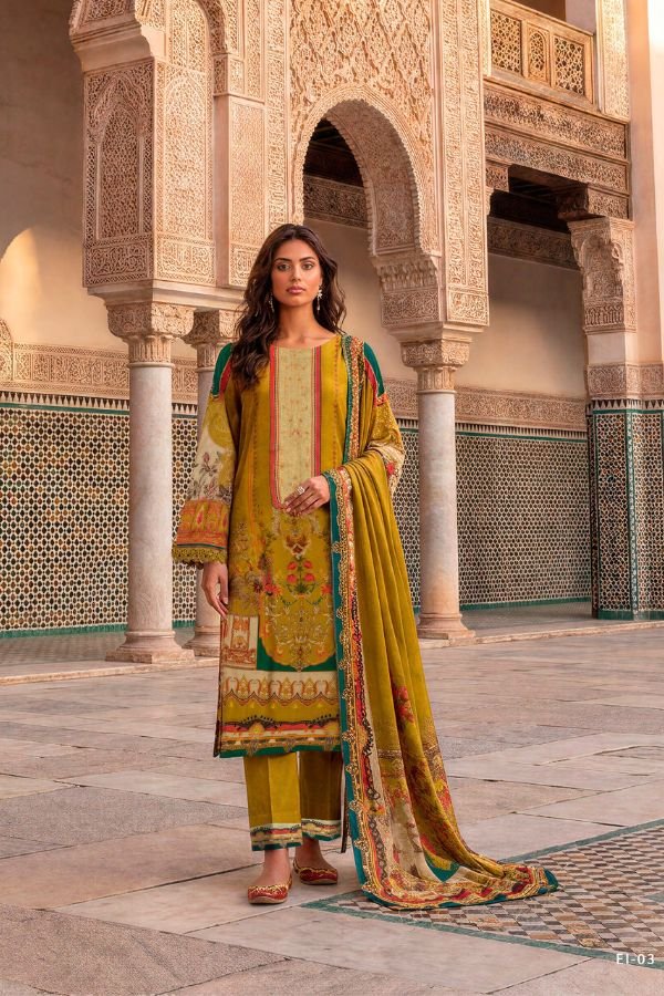 Varsha Fashion Elan E Ishq 3 Viscose Muslin Suit EI-03