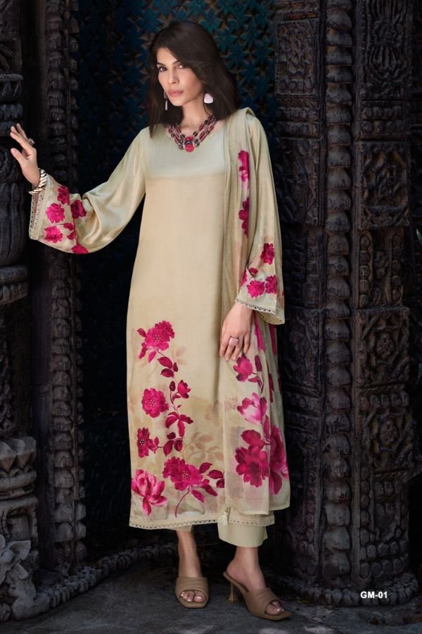Varsha Fashion Garden Memoir Crepe Ladies Suit GM-01