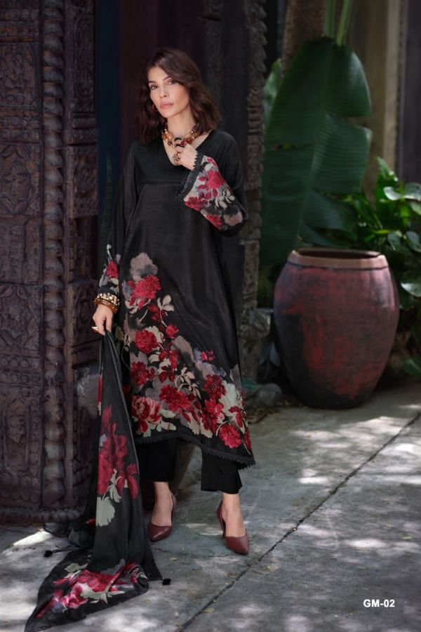 Varsha Fashion Garden Memoir Crepe Ladies Suit GM-02