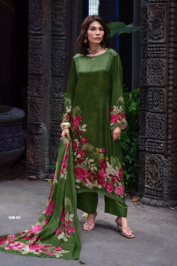 Varsha Fashion Garden Memoir Crepe Ladies Suit GM-03