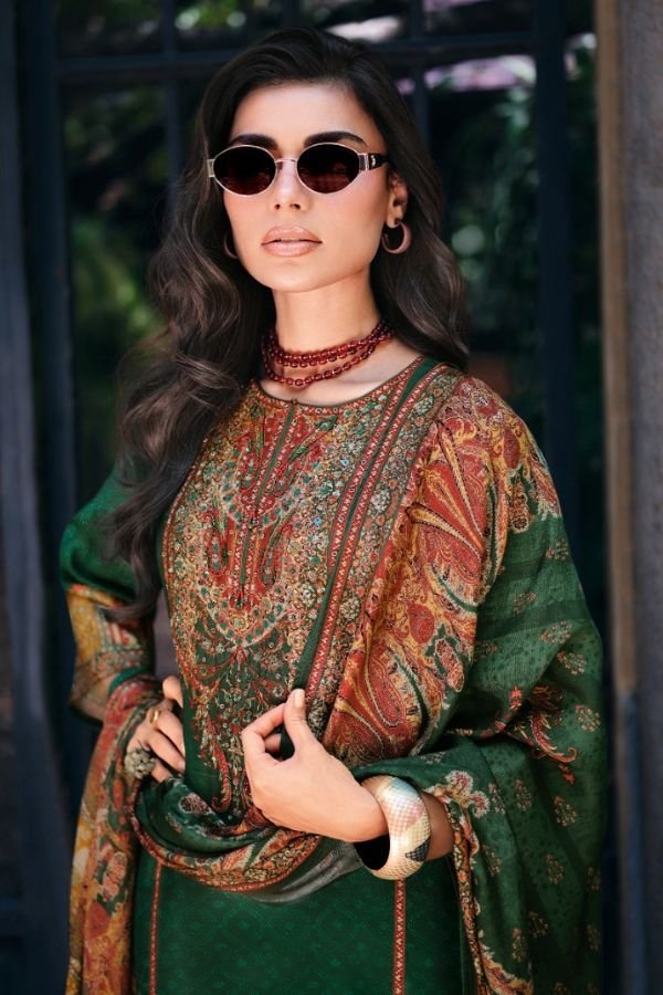Varsha Fashion Heriz Viscose Rose Silk Ladies Suit HZ-04