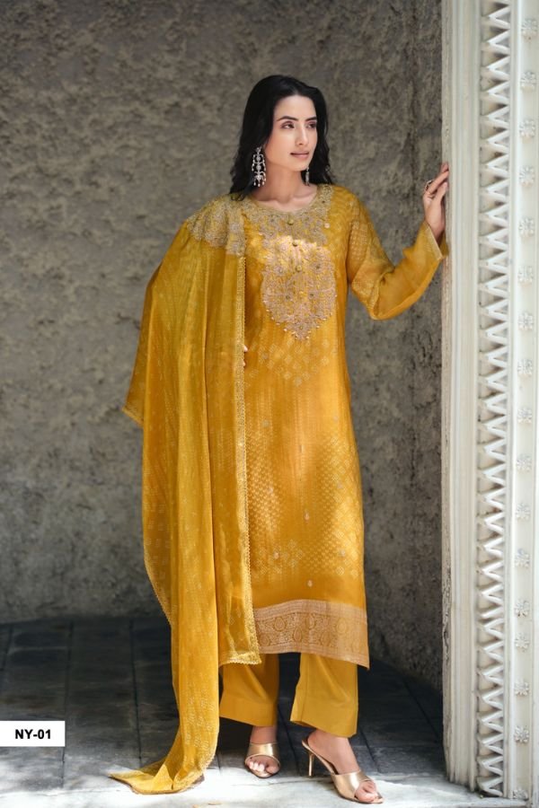 Varsha Fashion Neelaya Organza Woven Printed Suit NV-01