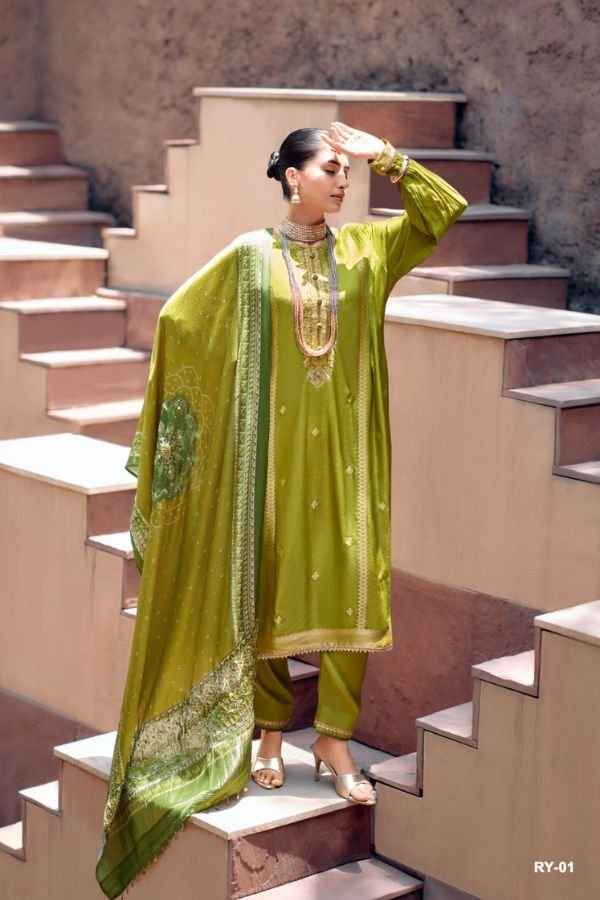 Varsha Fashion Rivaya Viscose Woven Ladies Suit RY-01