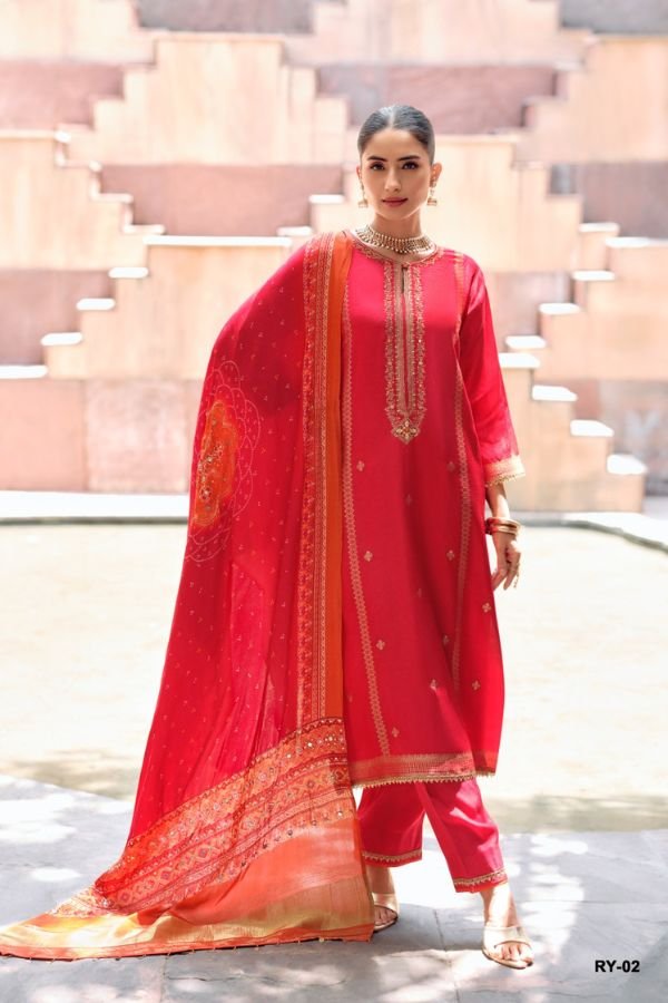 Varsha Fashion Rivaya Viscose Woven Ladies Suit RY-02