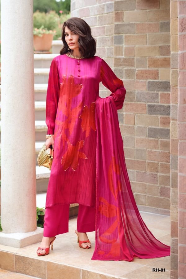 Varsha Fashion Rose Haven Gajji Silk Ladies Suit RH-01