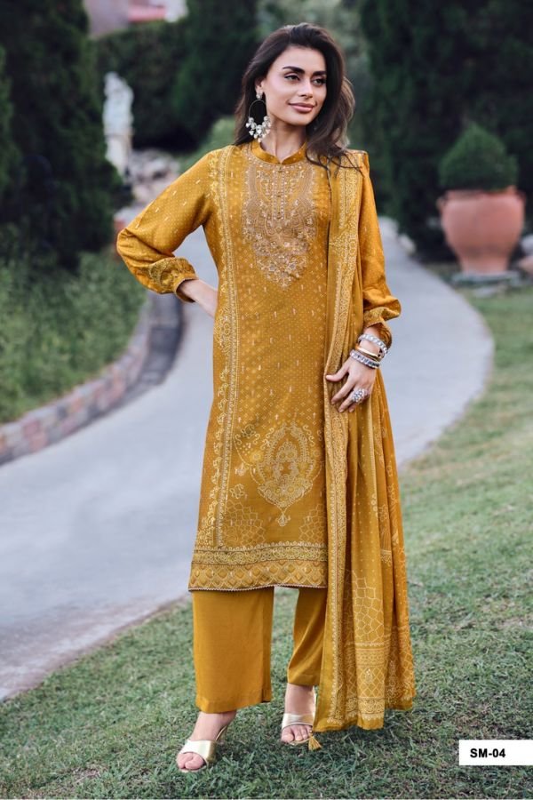Varsha Fashion Shabnama Russian Woven Ladies Suit SM-04