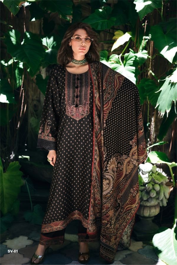 Varsha Fashion Svara Crepe Printed Ladies Salwar Suit SV-01