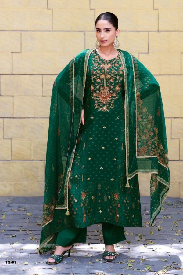 Varsha Fashion Tishya Viscose Woven Ladies Suit TS-01