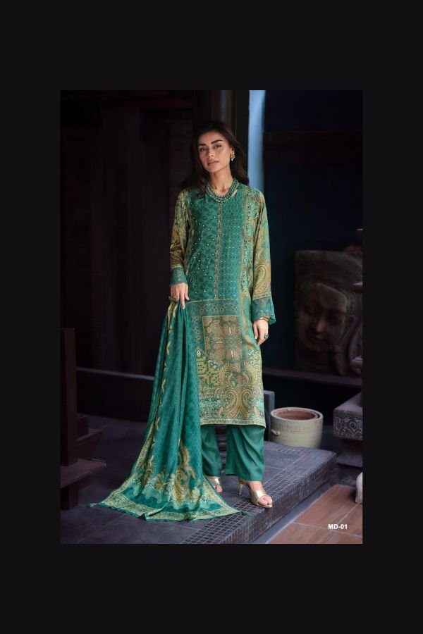 Varsha Fasihion Mandara Muslin Ladies Suit MD-01