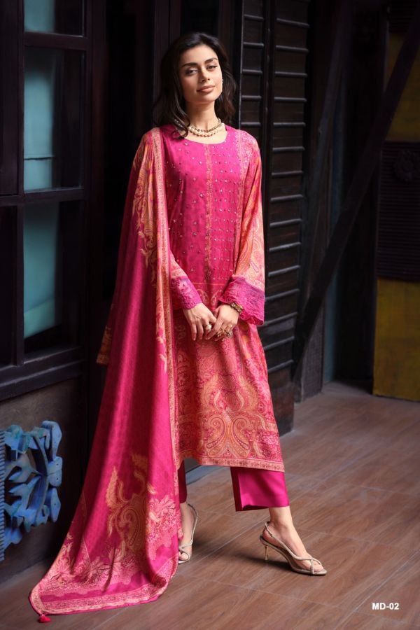 Varsha Fasihion Mandara Muslin Ladies Suit MD-02