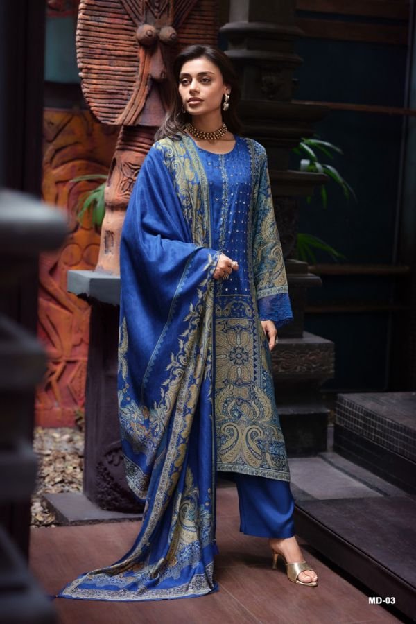Varsha Fasihion Mandara Muslin Ladies Suit MD-03