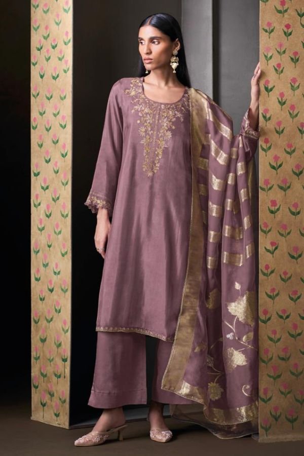 Ganga Fashion Brisaya S5245 Habutai Silk Suit S5245-A
