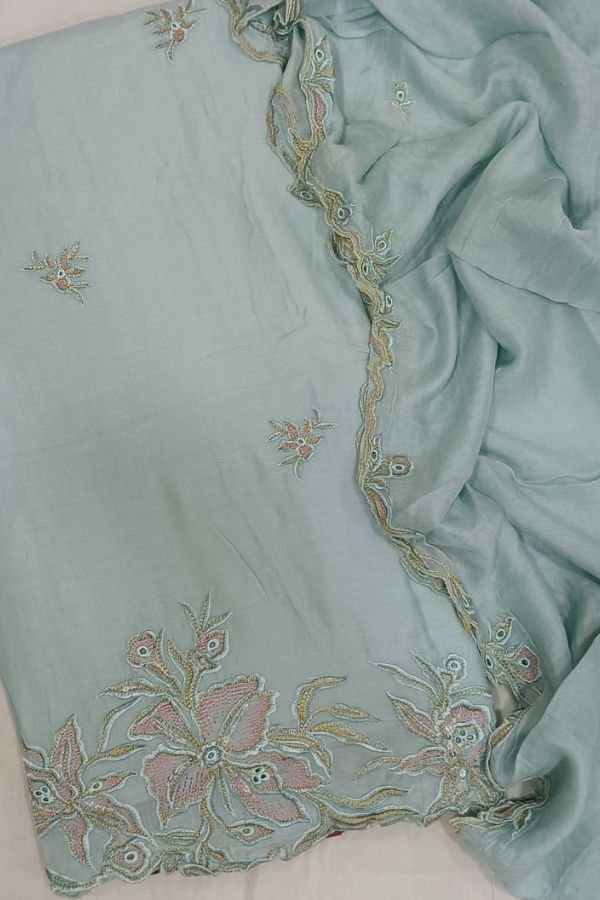 Ganga Fashion Firasha S4438 Premium Pure Silk Suit S4438-C