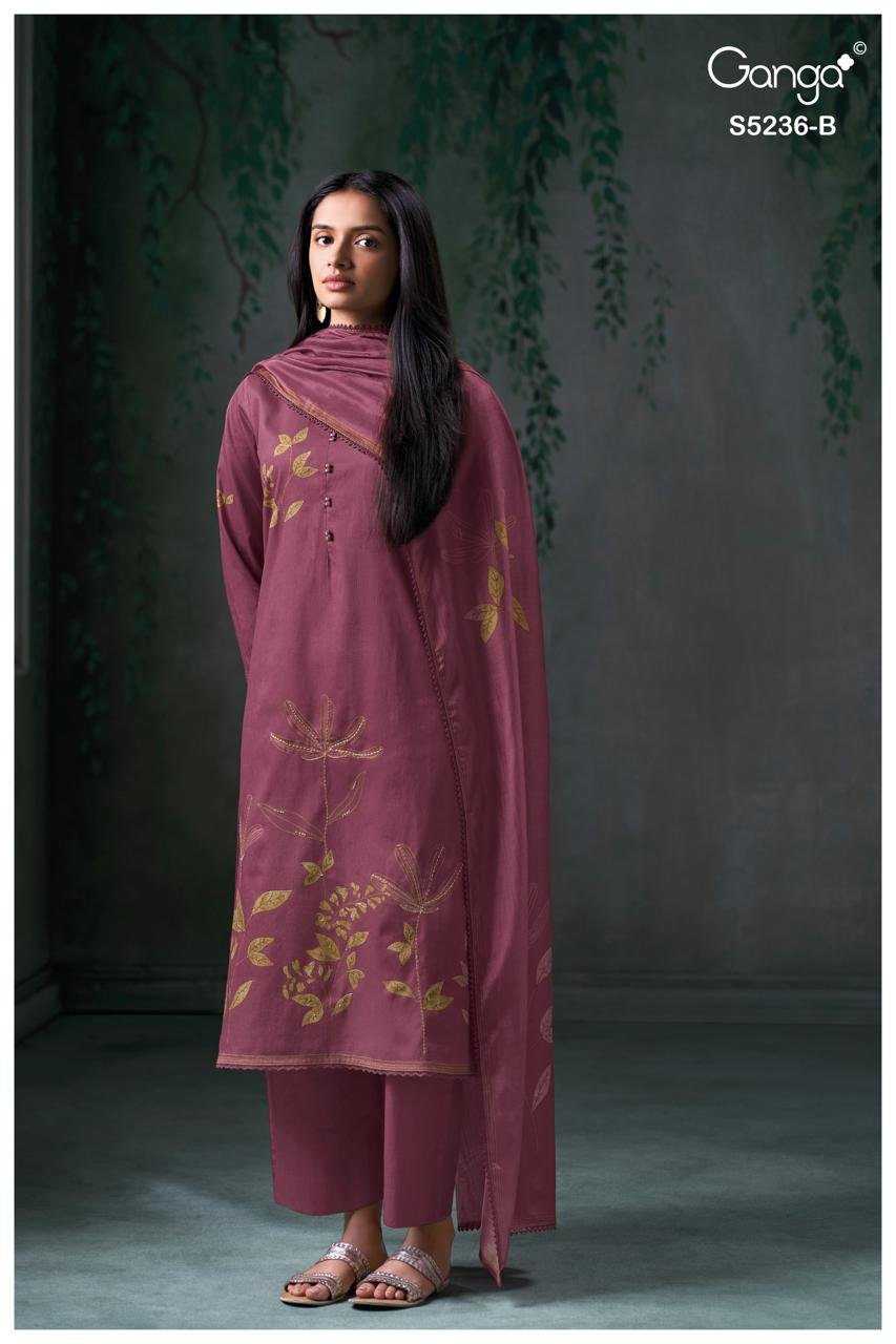 Ganga Fashion Mivya S5236 Premium Corduroy Suit S5236-B