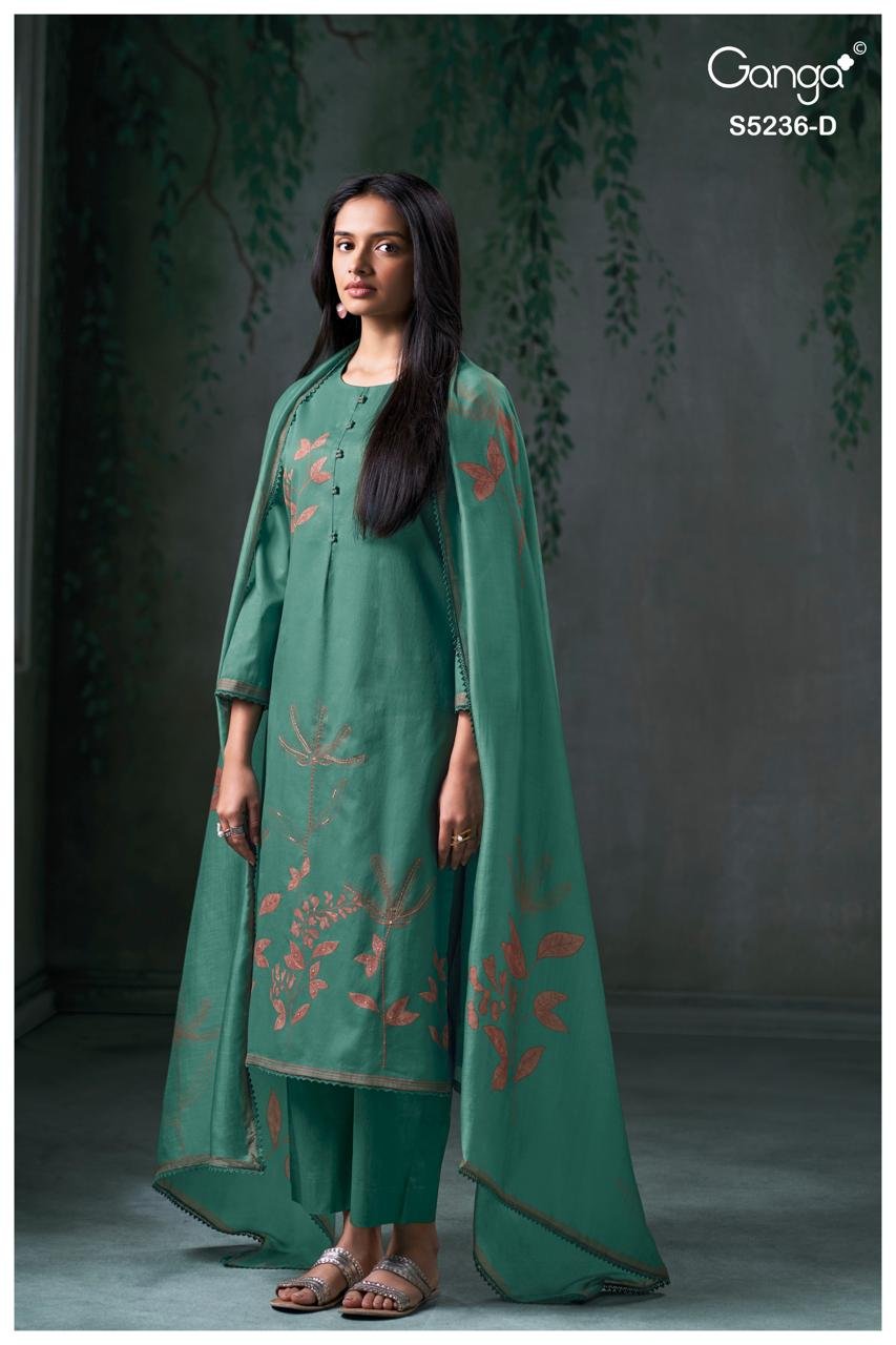 Ganga Fashion Mivya S5236 Premium Corduroy Suit S5236-D