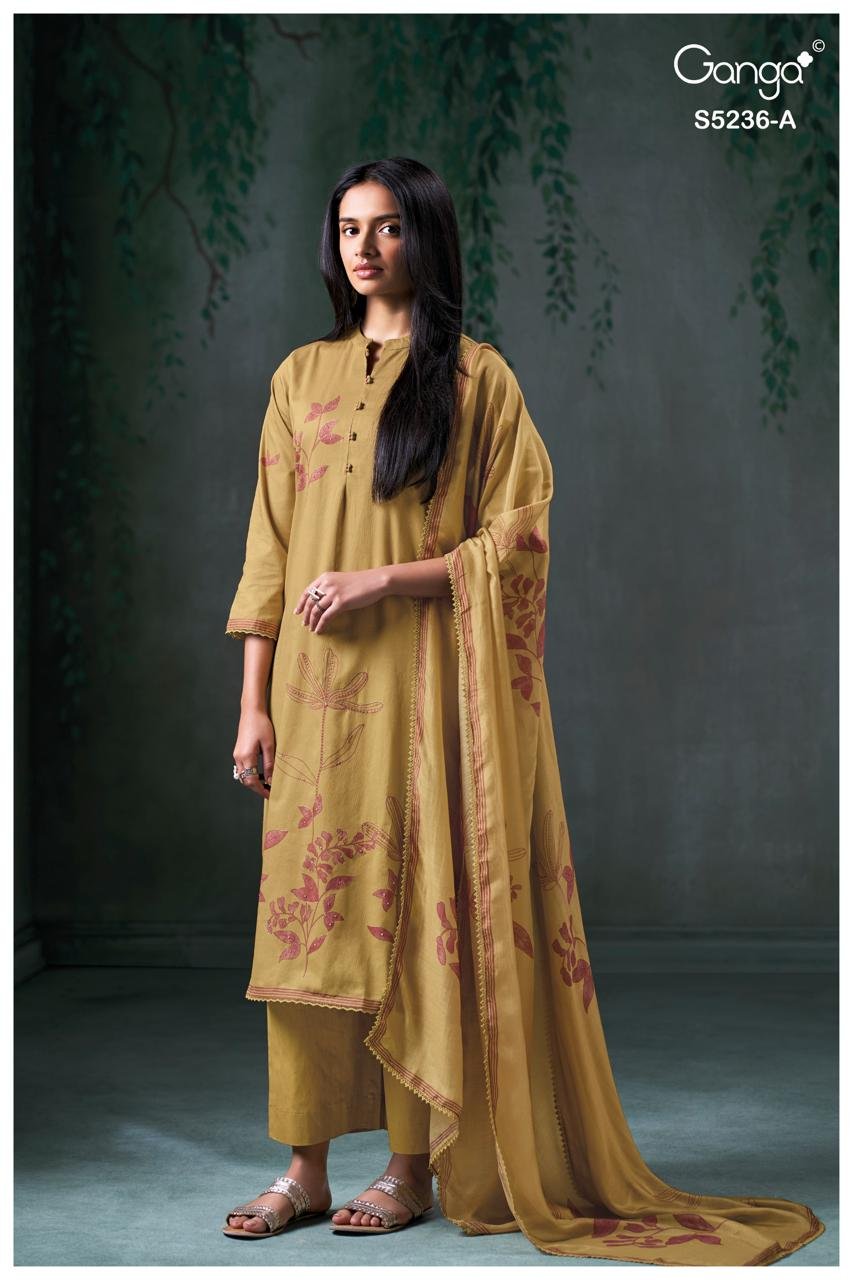 Ganga Fashion Mivya S5236 Premium Corduroy Suit S5236-A