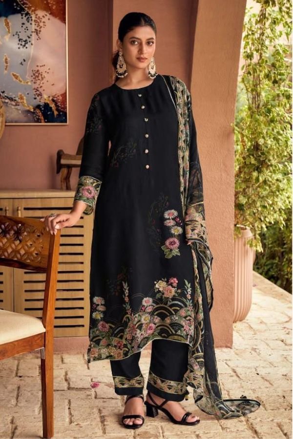 Jay Vijay Prints Mehvish Organza Ladies Suit 3341-D