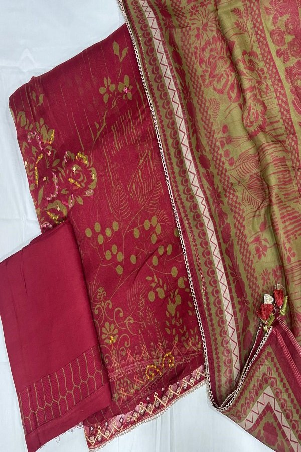 Jay Vijay Prints Mohey Organza Ladies Suit 3314 B