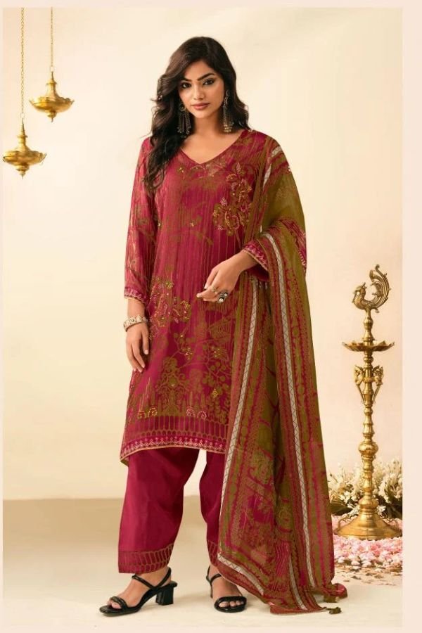Jay Vijay Prints Mohey Organza Ladies Suit 3314-B