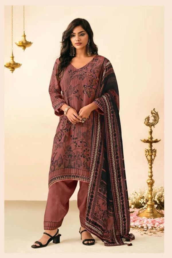 Jay Vijay Prints Mohey Organza Ladies Suit 3314-D