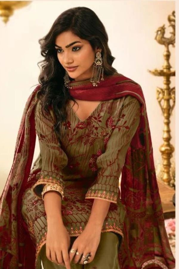 Jay Vijay Prints Mohey Organza Ladies Suit 3314-A