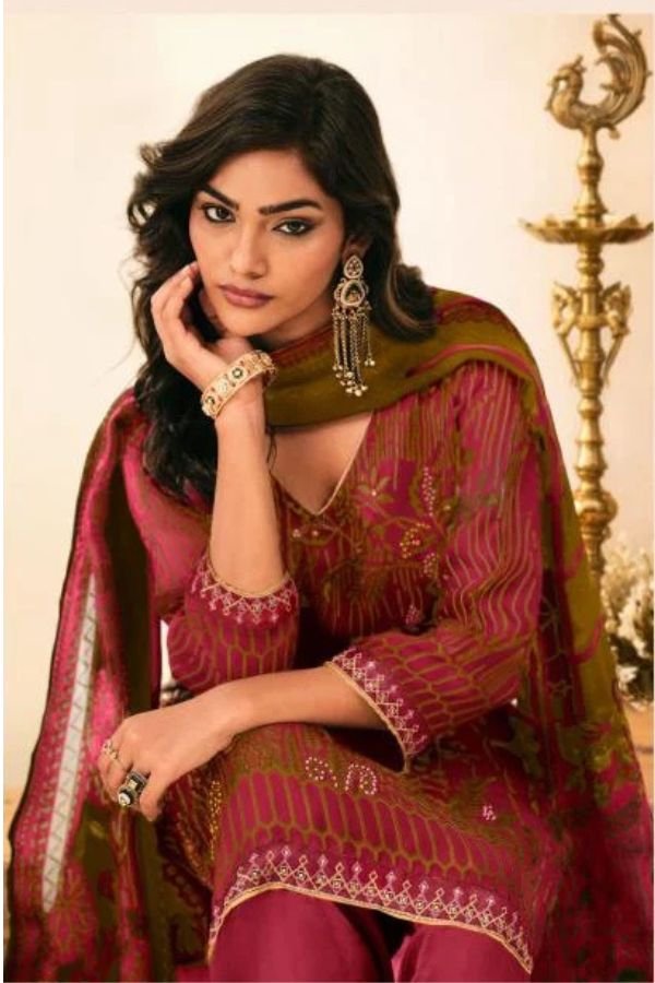 Jay Vijay Prints Mohey Organza Ladies Suit 3314-B