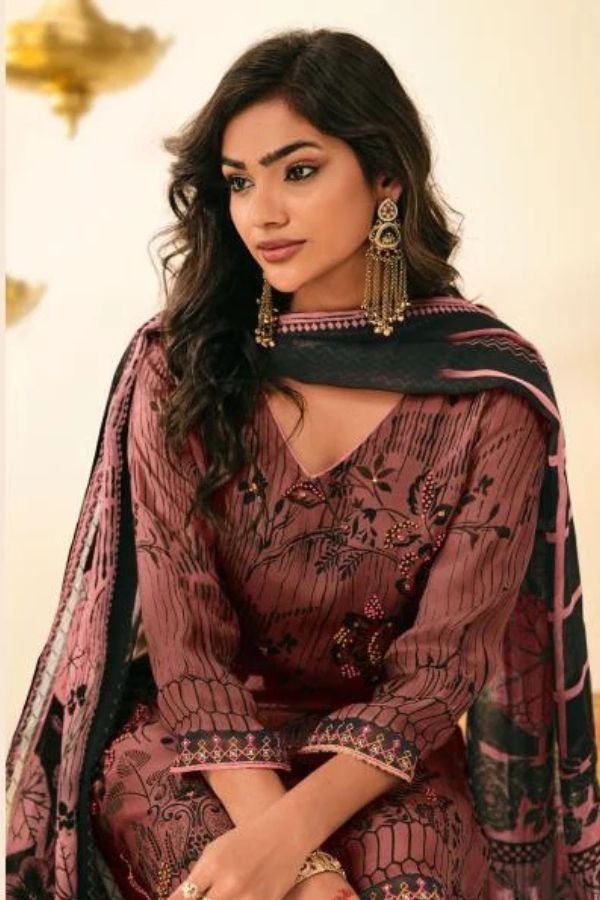 Jay Vijay Prints Mohey Organza Ladies Suit 3314-D