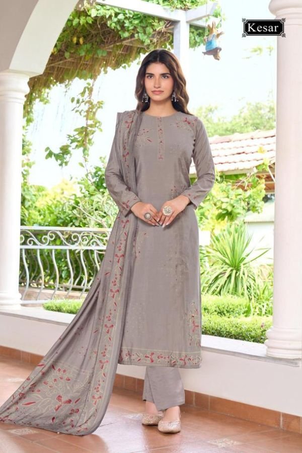 Kesar Karachi Palak Muslin Ladies Salwar Suit 1004