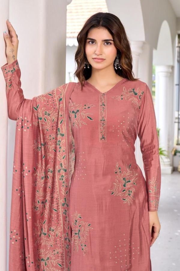 Kesar Karachi Palak Muslin Ladies Salwar Suit 1002