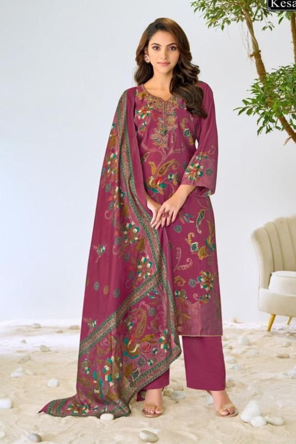 Kesar Karachi Palak Pure Muslin Ladies Salwar Suit 50006