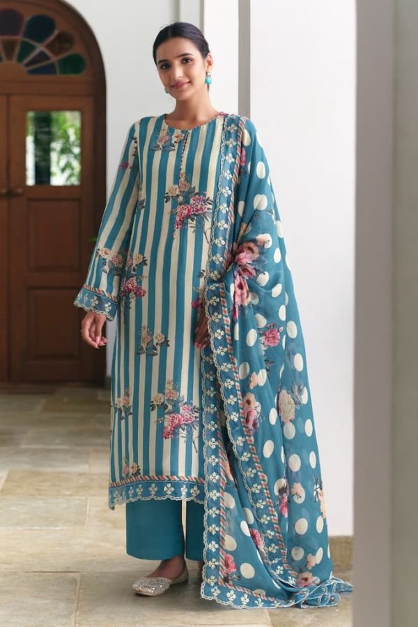 Kimora Fashion Gulbahaar Pure Muslin Ladies Suit 2442