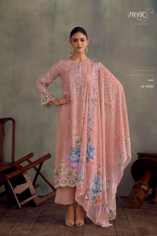Kimora Fashion Heer Jazz Muslin Salwar Suit H-0191