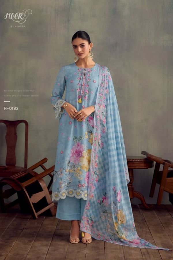Kimora Fashion Heer Jazz Muslin Salwar Suit H-0193