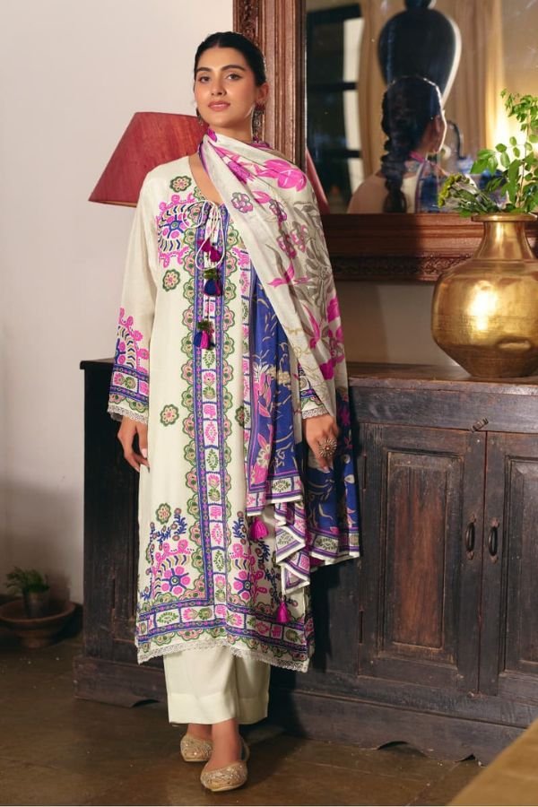 Kimora Fashion Sahieliyan Pure Muslin Ladies Suit 2473