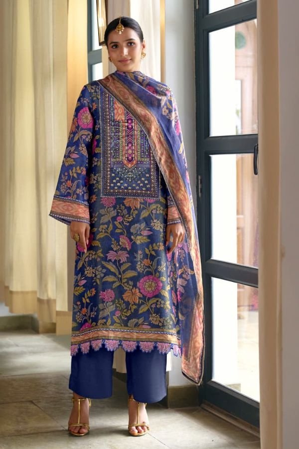 Kimora Fashion Sajna Sawarna Pure Muslin Ladies Suit 2448