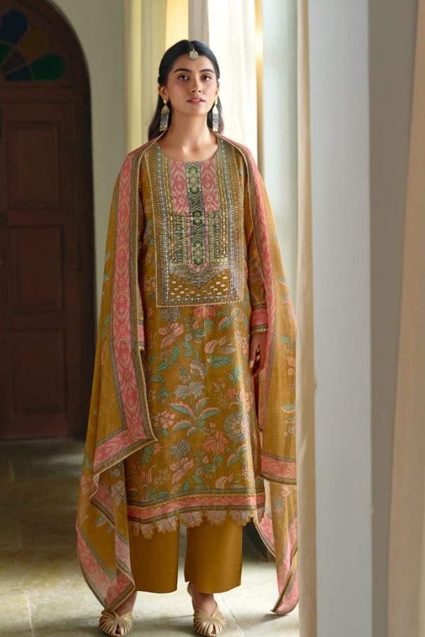 Kimora Fashion Sajna Sawarna Pure Muslin Ladies Suit 2449