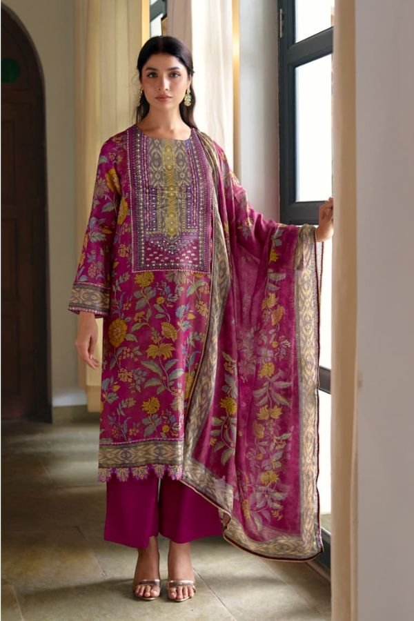 Kimora Fashion Sajna Sawarna Pure Muslin Ladies Suit 2450
