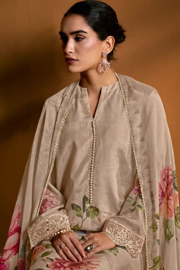 Kimora Fashion Sohni Rosewood Pure Muslin Ladies Suit 942
