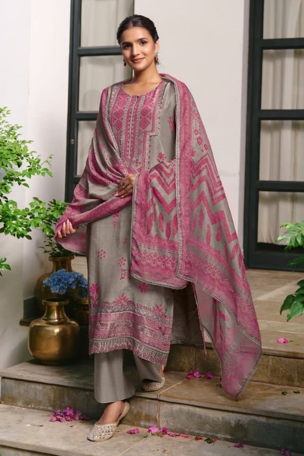 Kimora Fashion Verandah Pure Muslin Ladies Suit 2464