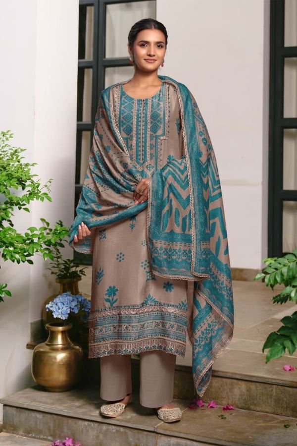Kimora Fashion Verandah Pure Muslin Ladies Suit 2466