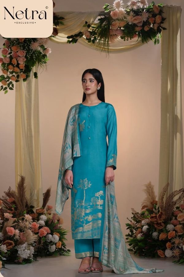 Netra Exclusive Aarna 11 Muslin Ladies Suit NE-C 2201 B