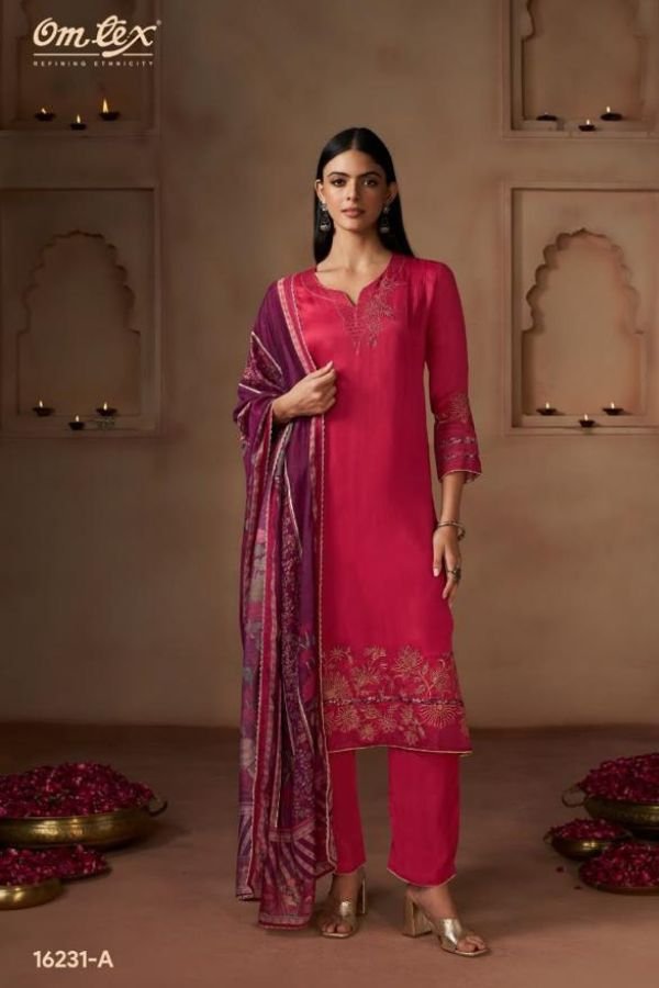 Omtex Aavya Organza Ladies Suit 16231-A