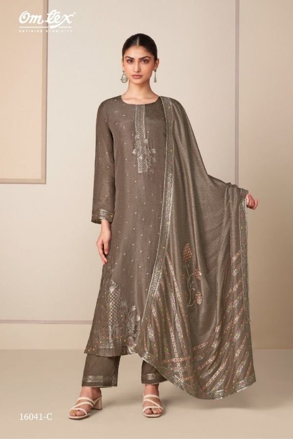 Omtex Gandhalika Silk Ladies Suit 16041-C
