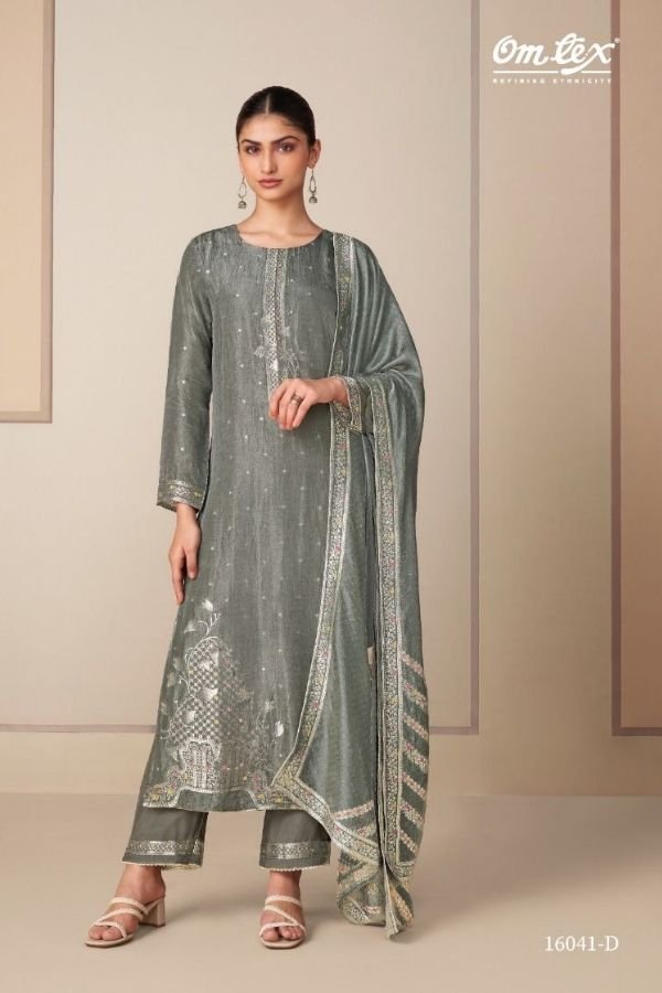 Omtex Gandhalika Silk Ladies Suit 16041-D