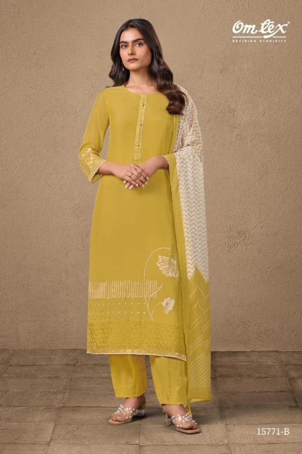 Omtex Navatmani Mal Chanderi Silk Ladies Suit 15771-B