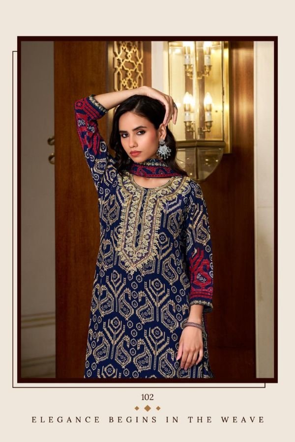 Relssa Fabrics Jashan Embroidery Ladies Suit 102
