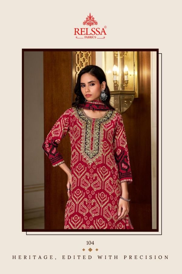 Relssa Fabrics Jashan Embroidery Ladies Suit 104 Relssa Fabrics Jashan Embroidery Ladies Suit 104