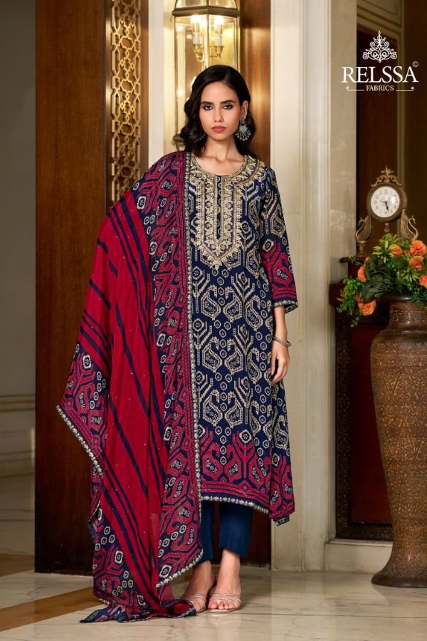 Relssa Fabrics Jashan Embroidery Ladies Suits 102